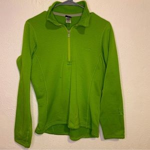PATAGONIA R1 Fleece Pullover Sweater Green Small Hiking Camping